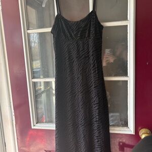 Black Zebra Print Dress